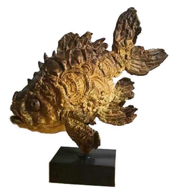 Pieter Vanden Daele Bronze Fisch „Valerius“ in Neuwied